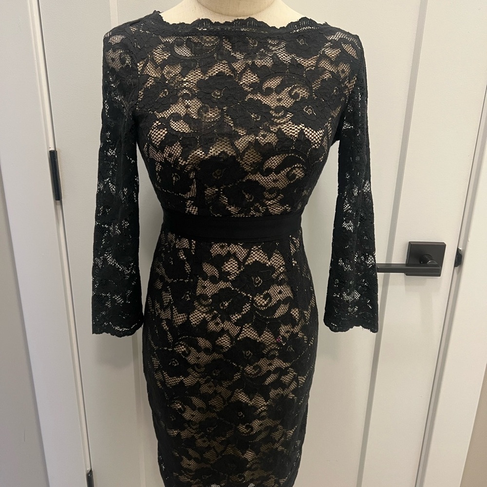Elegant Black Lace Dress